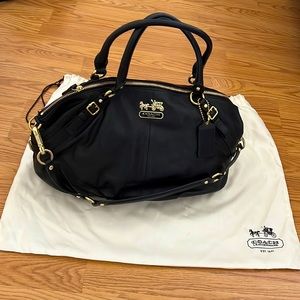 Black and Gold Coach Bag